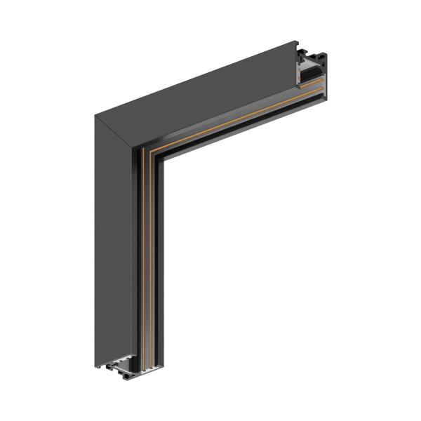 Sina magnetica, colt interior vertical, aplicata, slim, 26.6×52.5mm, negru, BR-BY41-10311, Braytron, smartsystem