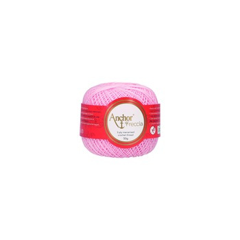 Fir de crosetat, Anchor Freccia 6, 100% bumbac, grosime fir nr 2 Fine, lungime 175 m, 50g, roz pastel 00048 Fir de crosetat, Anchor Freccia 6, 100% bumbac, grosime fir nr 2 Fine, lungime 175 m, 50g, roz pastel 00048