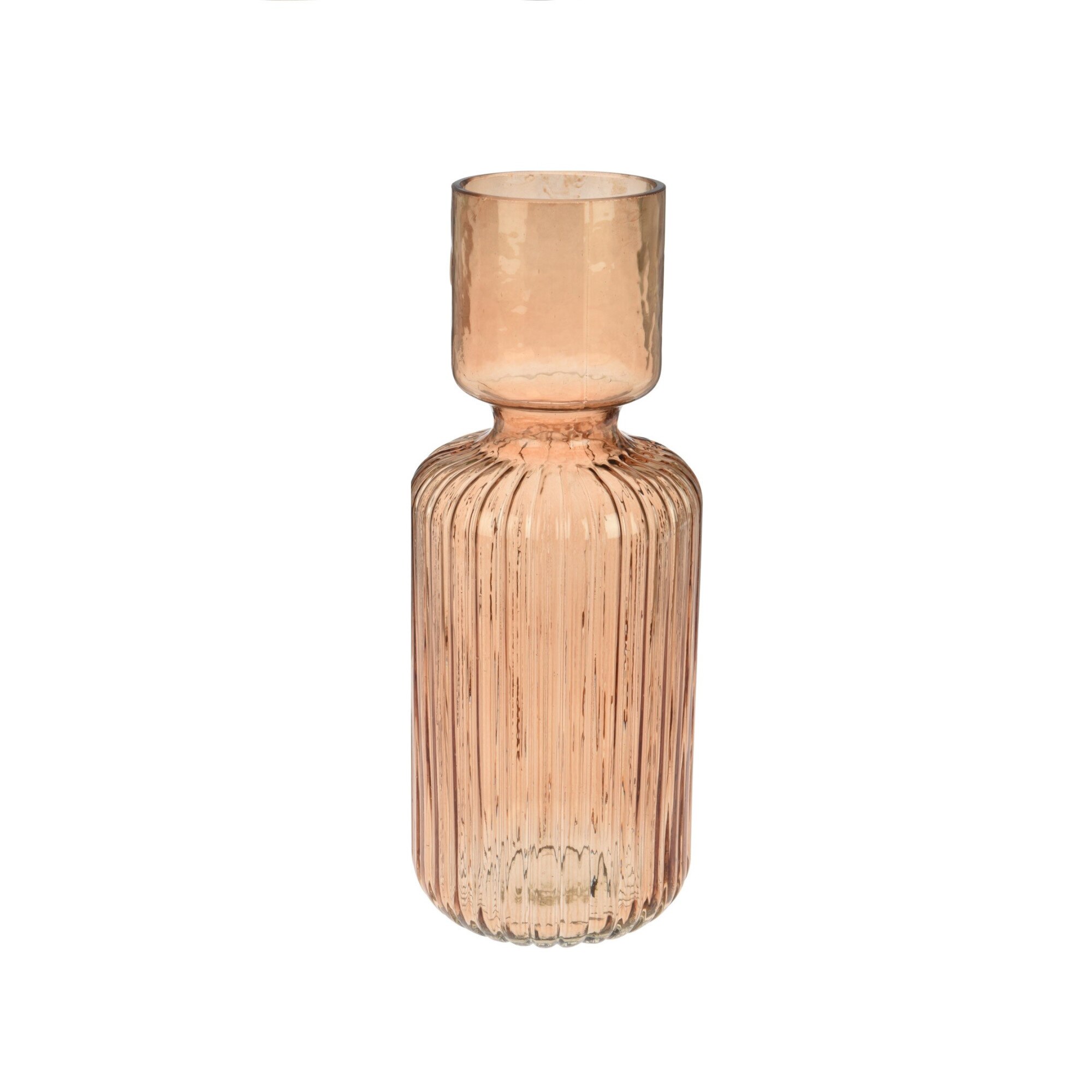 Vaza sticla, color, 11x30 cm