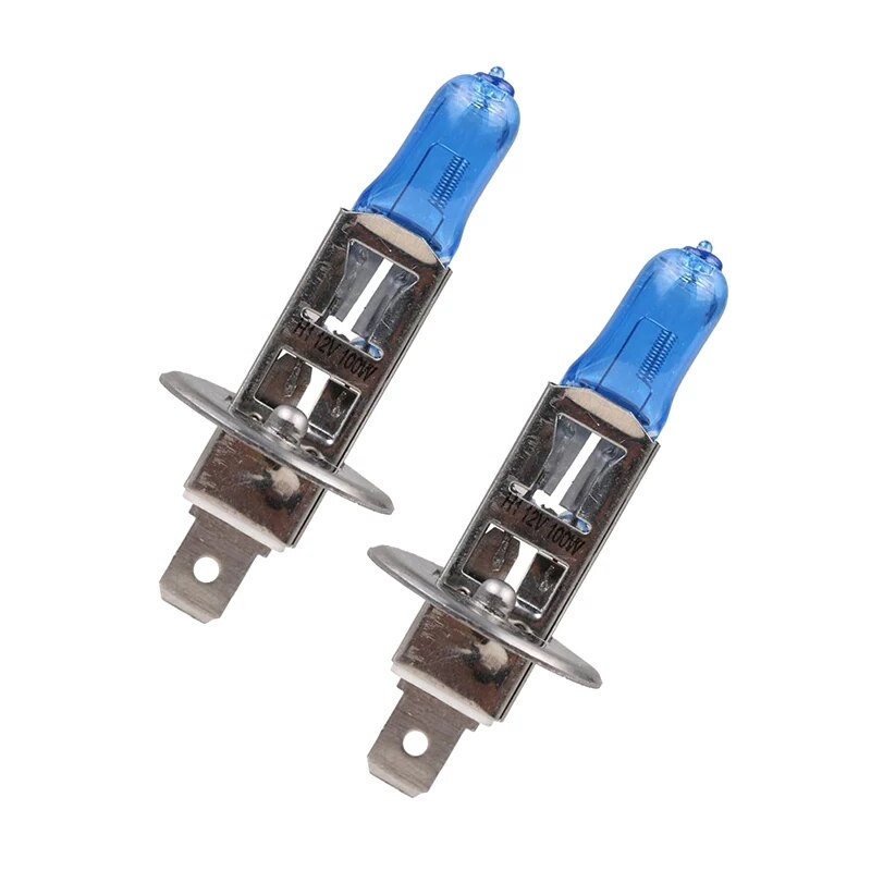 Set 2 becuri h1super white lumina alba +50% 24v