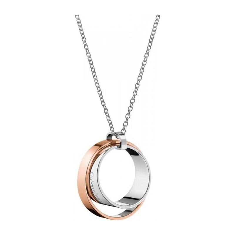 Colier Calvin Klein Unite, Otel inoxidabil, Argintiu/Rosegold