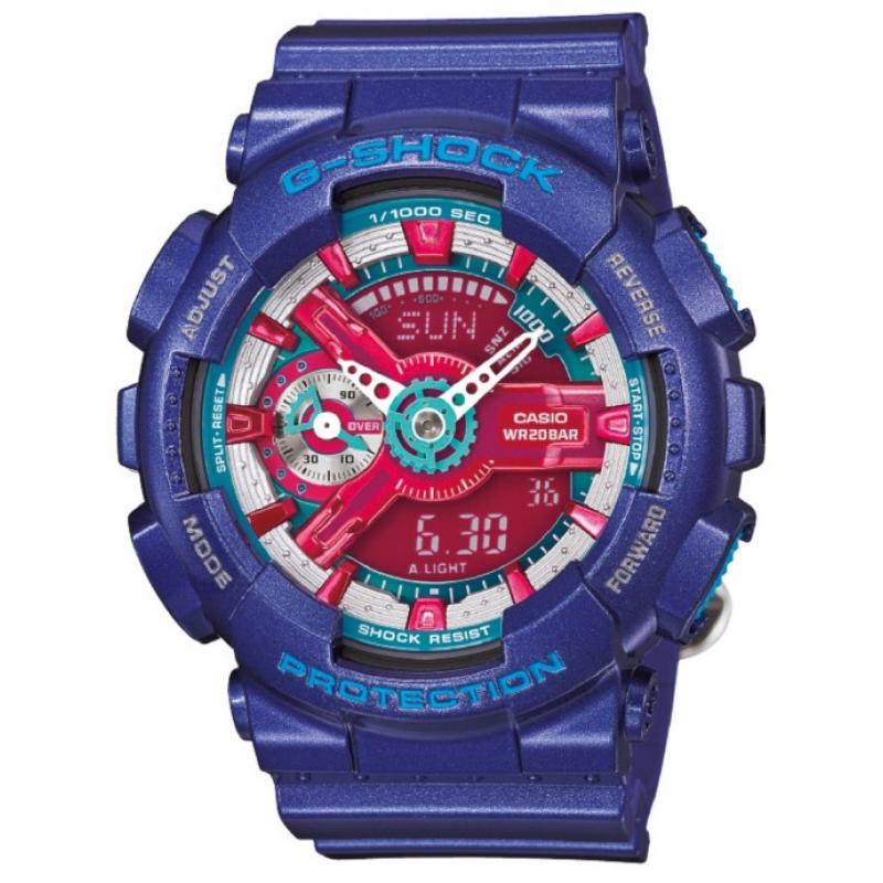 Ceas de dama Sport Casio Baby G-Shock GMA-S110HC, Albastru
