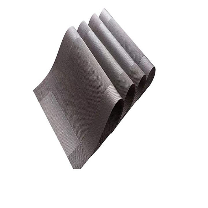 Set 4 servete de masa Magelasi, Antiderapante, 30 x 45 cm, Argintiu