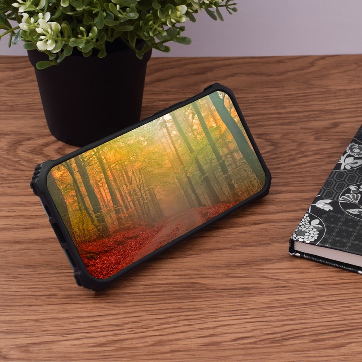 Husa pentru Samsung Galaxy A51 4G, Poliuretan, Camo Lime