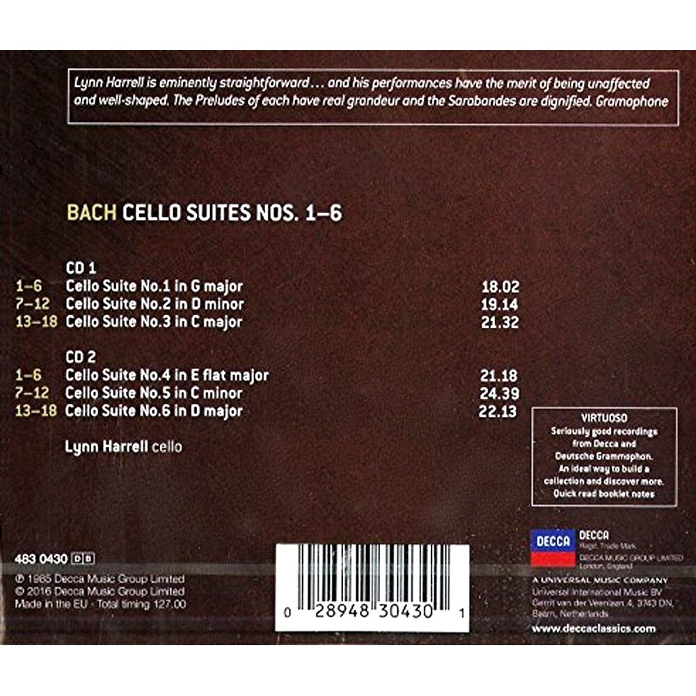 Johann Sebastian Bach - Cello Suites 1-6 - 2CD - eMAG.ro