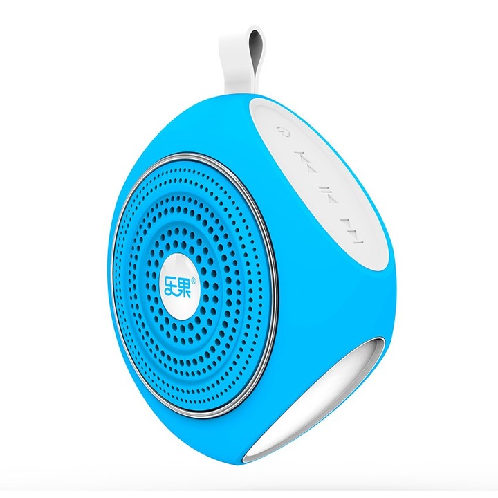 Boxa portabila Bluetooth NOGO A600, 3W, ACUMULATOR 800 mAh, SUPER BASS, TF Card, Finisaj deosebit,, Turqoise