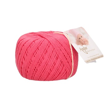Fir de crosetat, Anchor Baby Pure Cotton, 100% bumbac natural, hipoalergenic, lungime 165 m, 50 g, roz intens 00038 Fir de crosetat, Anchor Baby Pure Cotton, 100% bumbac natural, hipoalergenic, lungime 165 m, 50 g, roz intens 00038