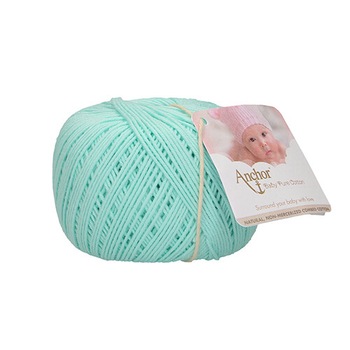 Fir de crosetat, Anchor Baby Pure Cotton, 100% bumbac natural, hipoalergenic, lungime 165 m, 50 g, menta 00385 Fir de crosetat, Anchor Baby Pure Cotton, 100% bumbac natural, hipoalergenic, lungime 165 m, 50 g, menta 00385