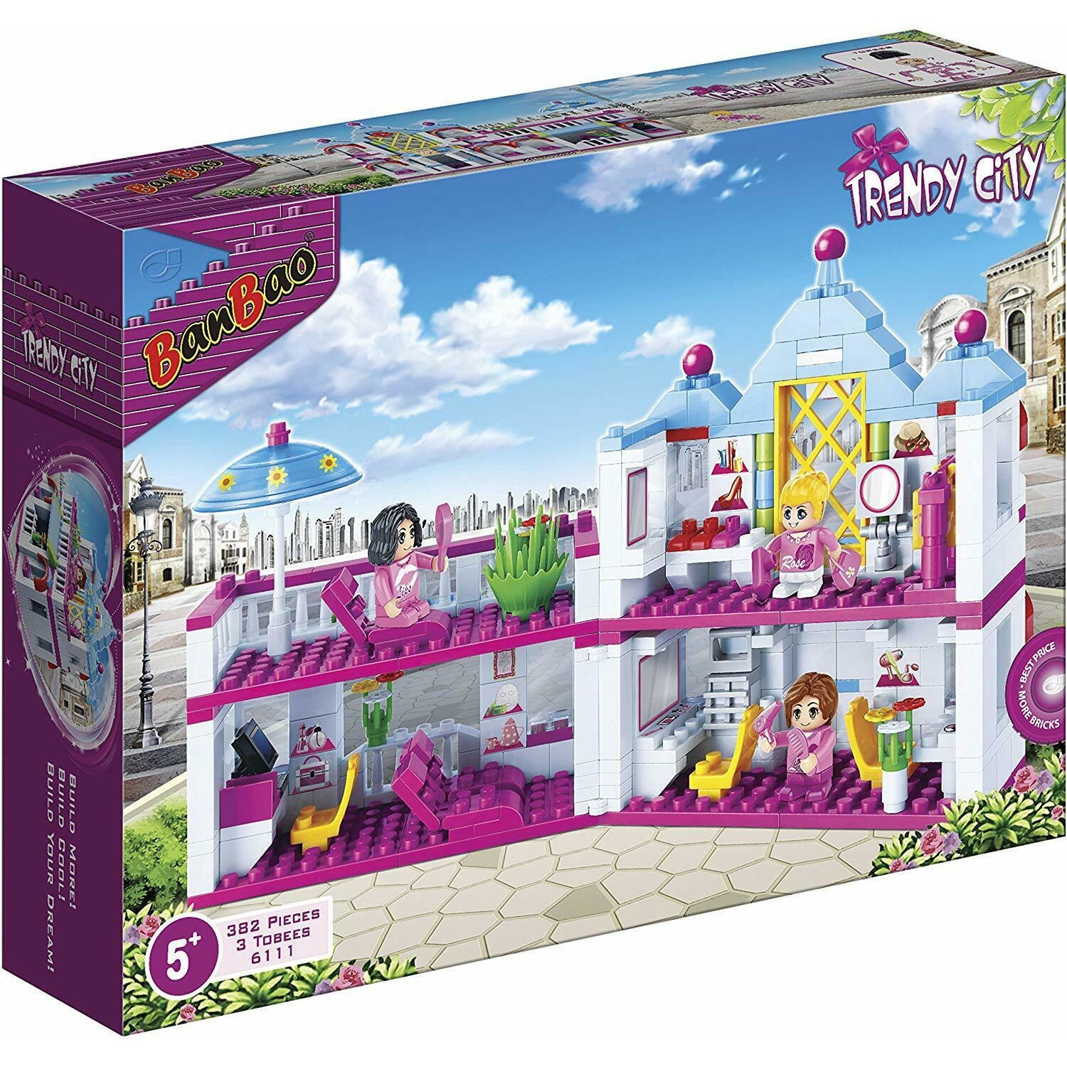 Set castel Banbao, 6111, +5 ani, 382 piese, Multicolor