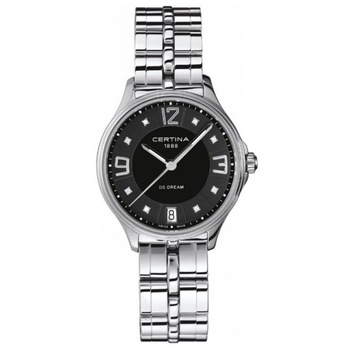 Ceas de dama Certina DS Dream, Cadran decorat cu 8 Diamante, Argintiu Ceas de dama Certina DS Dream, Cadran decorat cu 8 Diamante, Argintiu