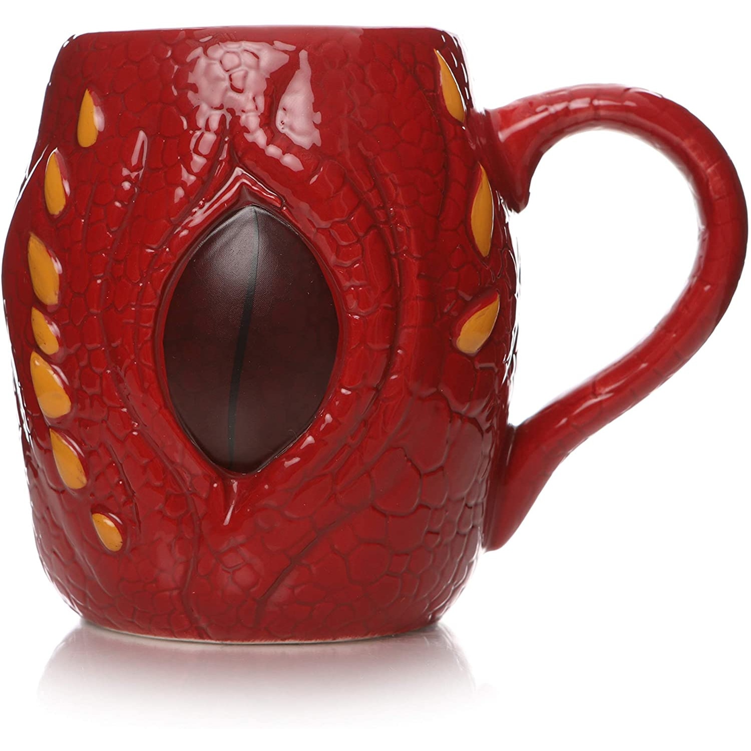 Cana termosensibila - The Hobbit - Shaped Smaug, Ceramica, 450 ml, Rosu