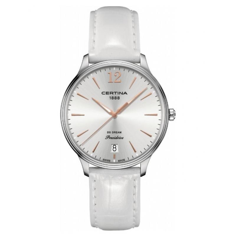 Ceas Lux de dama Certina DS Dream Precidrive, Piele naturala, Argintiu