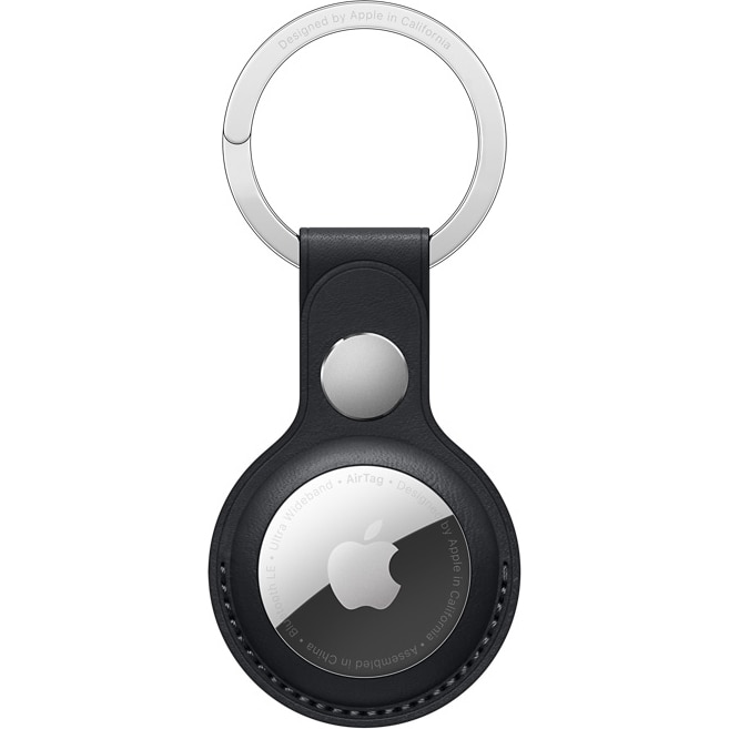 AirTag Leather Key Ring pentru AirTag Apple, Midnight