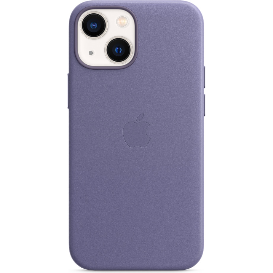 Husa de protectie Apple Leather Case with MagSafe pentru iPhone 13 mini, Wisteria