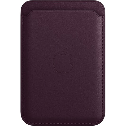 Husa de protectie Apple Leather Wallet MagSafe pentru iPhone, Dark Cherry