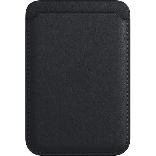 Husa de protectie Apple Leather Wallet MagSafe pentru iPhone, Midnight