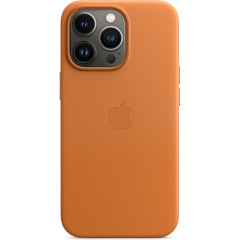 Husa de protectie Apple Leather Case with MagSafe pentru iPhone 13 Pro, Golden Brown Husa de protectie Apple Leather Case with MagSafe pentru iPhone 13 Pro, Golden Brown