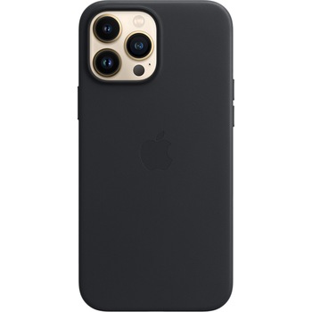 Husa de protectie Apple Leather Case with MagSafe pentru iPhone 13 Pro Max, Midnight Husa de protectie Apple Leather Case with MagSafe pentru iPhone 13 Pro Max, Midnight
