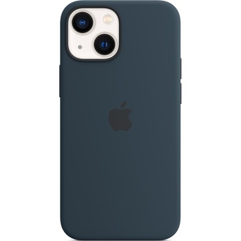 Husa de protectie Apple Silicone Case with MagSafe pentru iPhone 13 mini, Abyss Blue Husa de protectie Apple Silicone Case with MagSafe pentru iPhone 13 mini, Abyss Blue