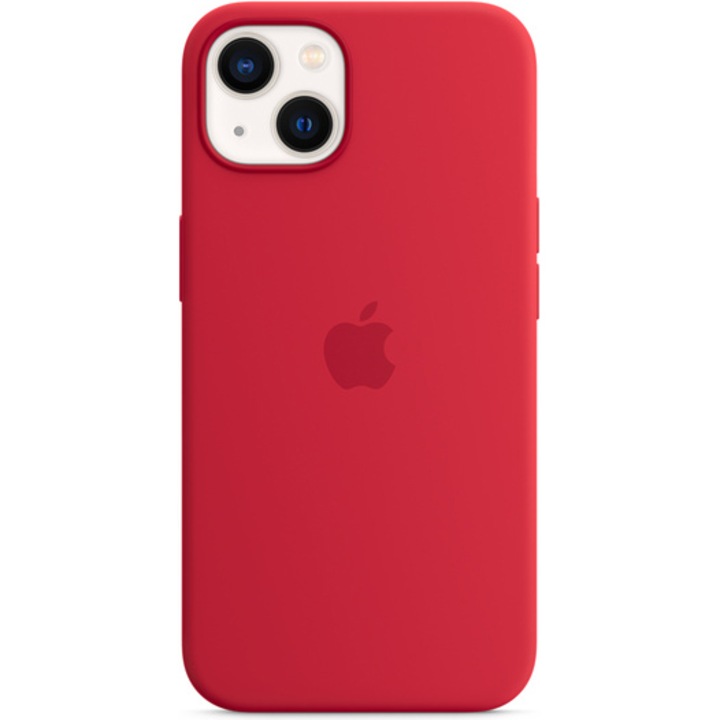 Калъф Apple Silicone Case with MagSafe за iPhone 13, (PRODUCT)RED