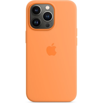 Husa de protectie Apple Silicone Case with MagSafe pentru iPhone 13 Pro, Marigold Husa de protectie Apple Silicone Case with MagSafe pentru iPhone 13 Pro, Marigold