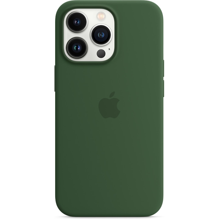 Husa de protectie Apple Silicone Case with MagSafe pentru iPhone 13 Pro, Clover