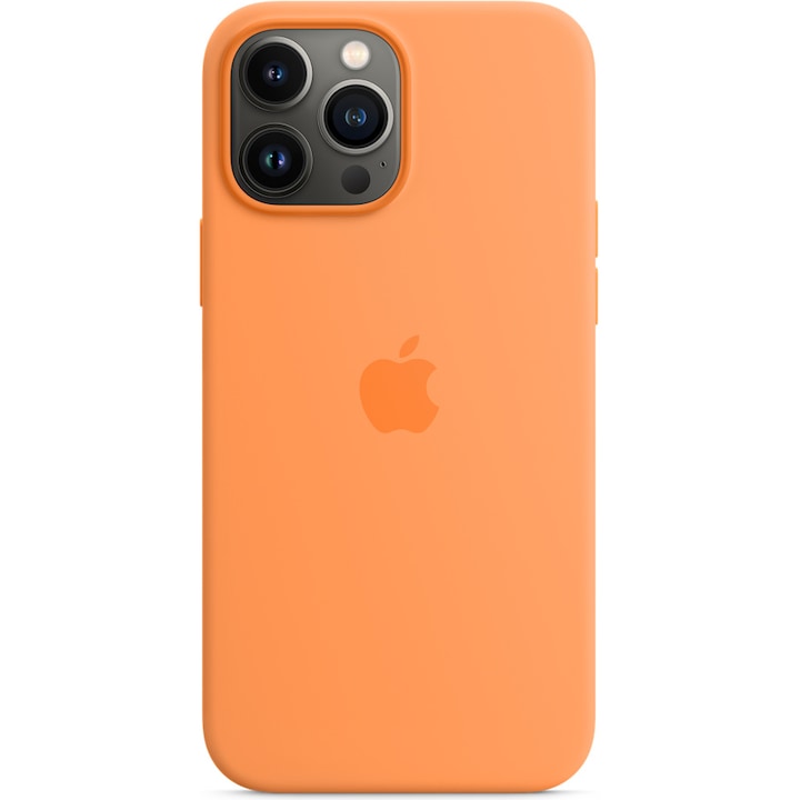 Калъф Apple Silicone Case with MagSafe за iPhone 13 Pro Max, Marigold