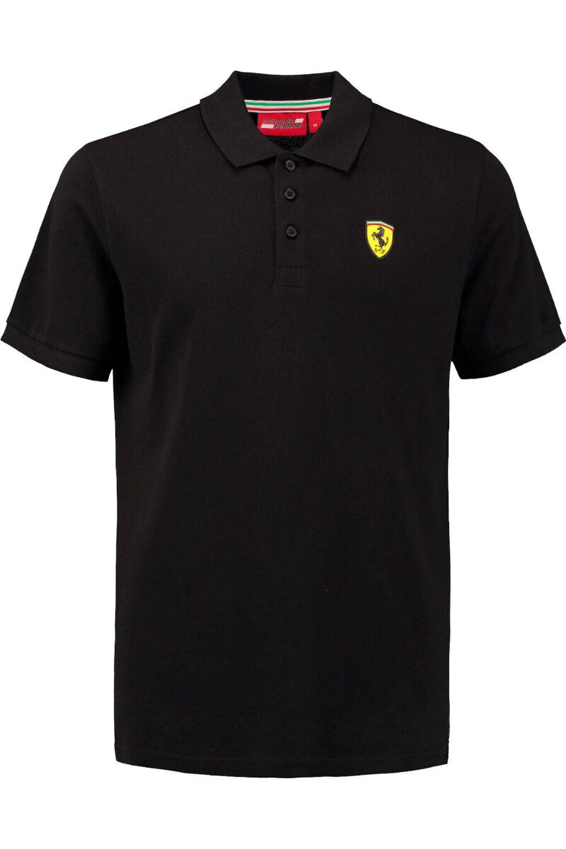 Tricou Scuderia Ferrari Classic, negru, XL, 100% bumbac