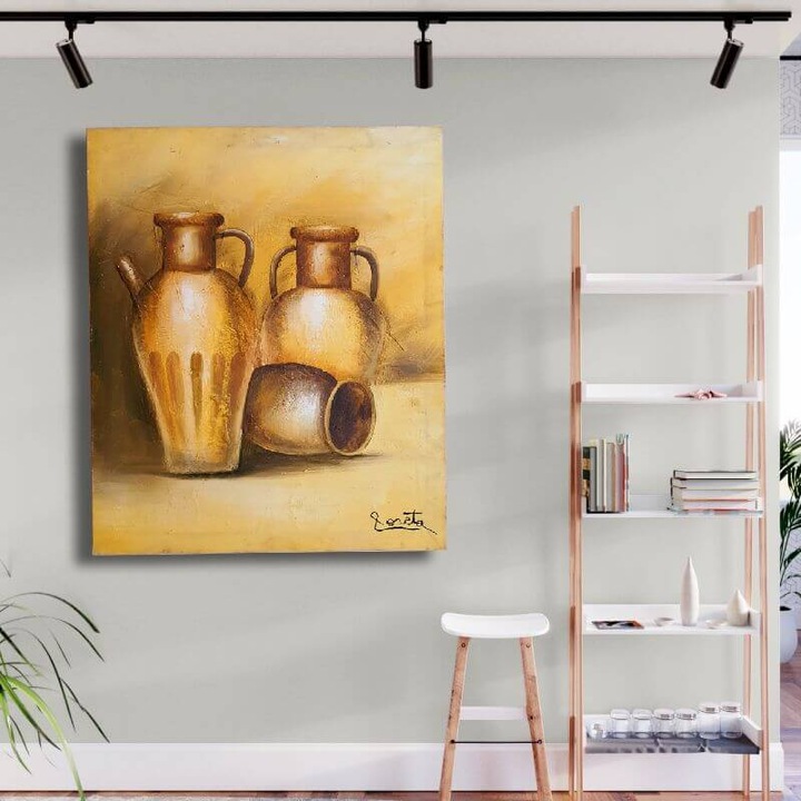 Картина Маслени Бои Eleon, Делви 36, 60х50см, Натюрморт, Ръчно рисувана, Дървена подрамка