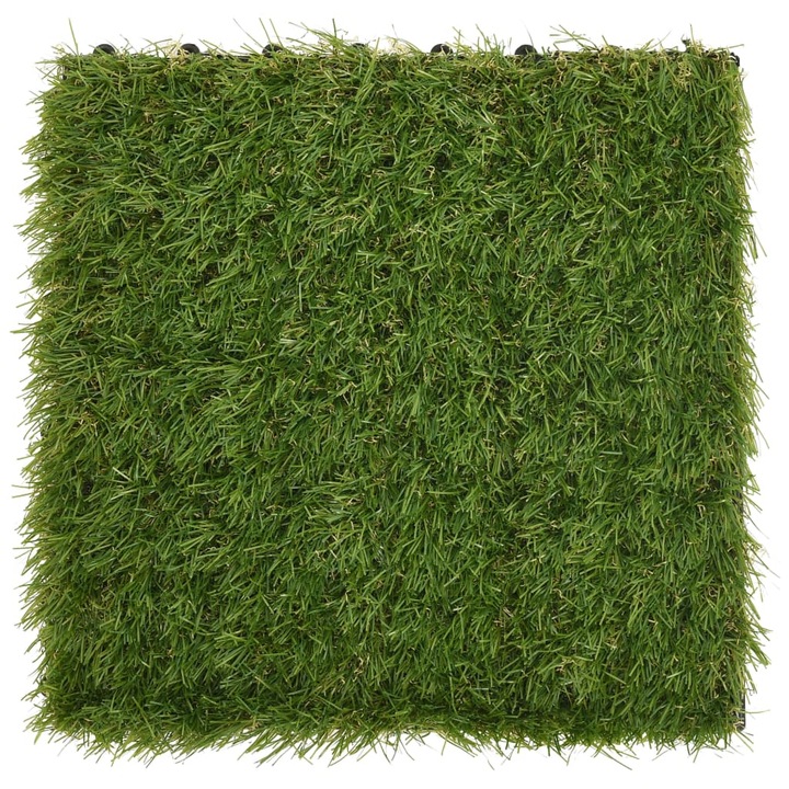 Изкуствена Трева vidaXL, Полиетилен, Зелен, 30 x 30 см