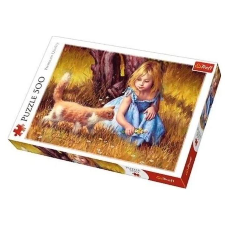 Trefl Premium Quality 500 db-os cicás puzzle - A figyelem központjában
