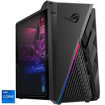Sistem Desktop PC Gaming ASUS ROG G35CG cu procesor Intel® Core™ i7-11700KF pana la 5.0GHz, 32GB DDR4, 1TB SSD PCIe + 1TB HDD, GeForce® RTX 3070 8GB GDDR6 LHR, No OS Sistem Desktop PC Gaming ASUS ROG G35CG cu procesor Intel® Core™ i7-11700KF pana la 5.0GHz, 32GB DDR4, 1TB SSD PCIe + 1TB HDD, GeForce® RTX 3070 8GB GDDR6 LHR, No OS