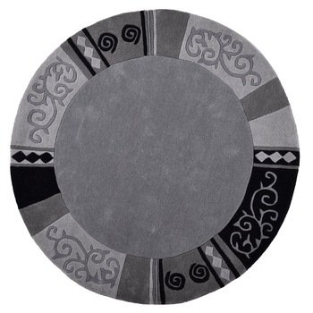 Covor Decorino Geometric, lana, gri, 150x150 cm, C86-10522 Covor Decorino Geometric, lana, gri, 150x150 cm, C86-10522