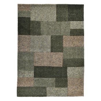 Covor Decorino Patchwork, lana, verde, 60x90 cm, C50-1025803 Covor Decorino Patchwork, lana, verde, 60x90 cm, C50-1025803