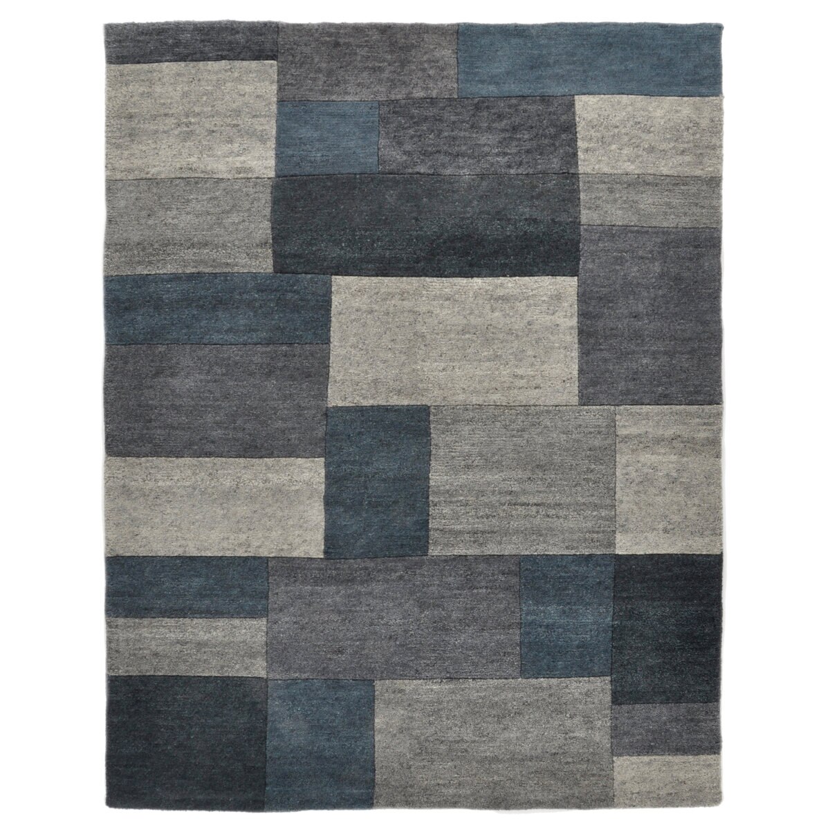 Covor Decorino Patchwork, lana, antracit, 70x140 cm, C10-1025804