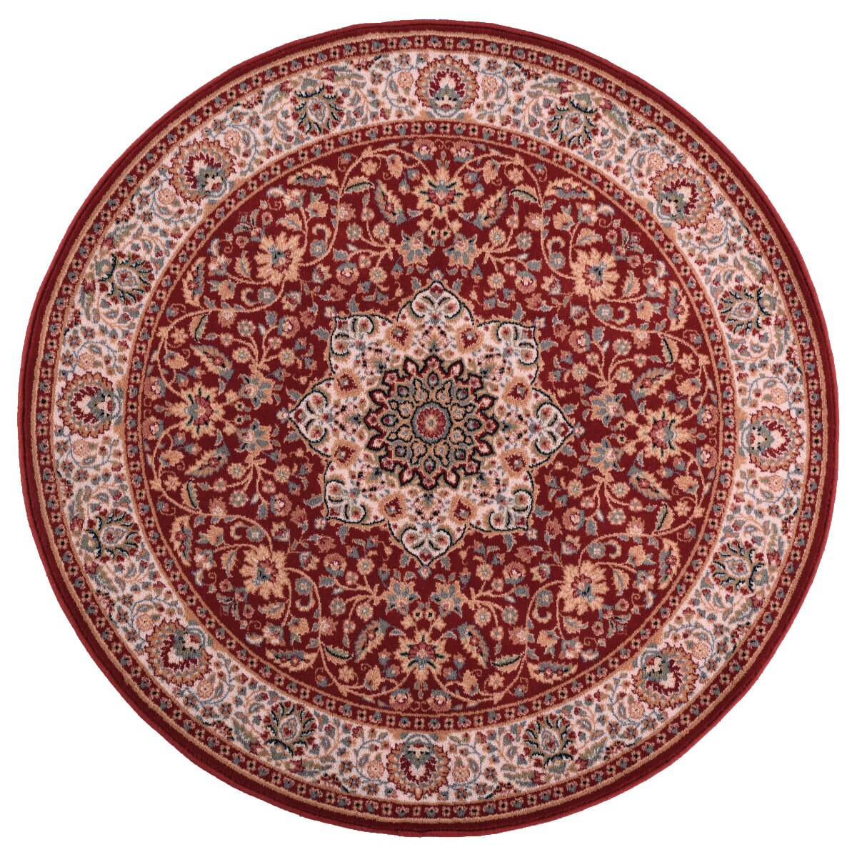 Covor Decorino Oriental, lana, rosu, 133x133 cm, C27-1026018