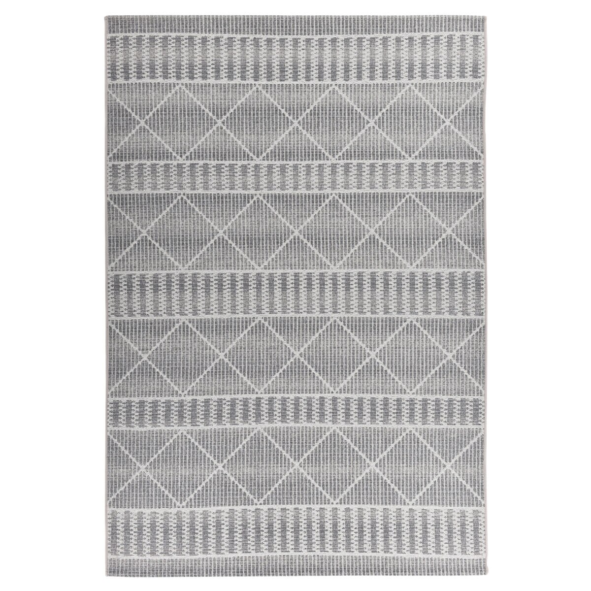 Covor Tom Tailor Geometric, polipropilena, bej|alb, 80x165 cm, C1120-1026202