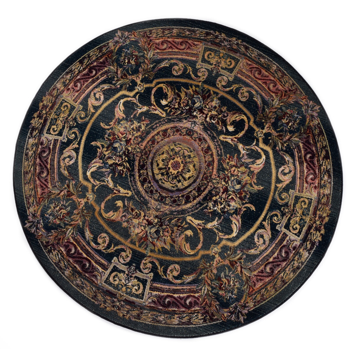 Covor Decorino Oriental, polipropilena, verde, 150x150 cm, C86-102744