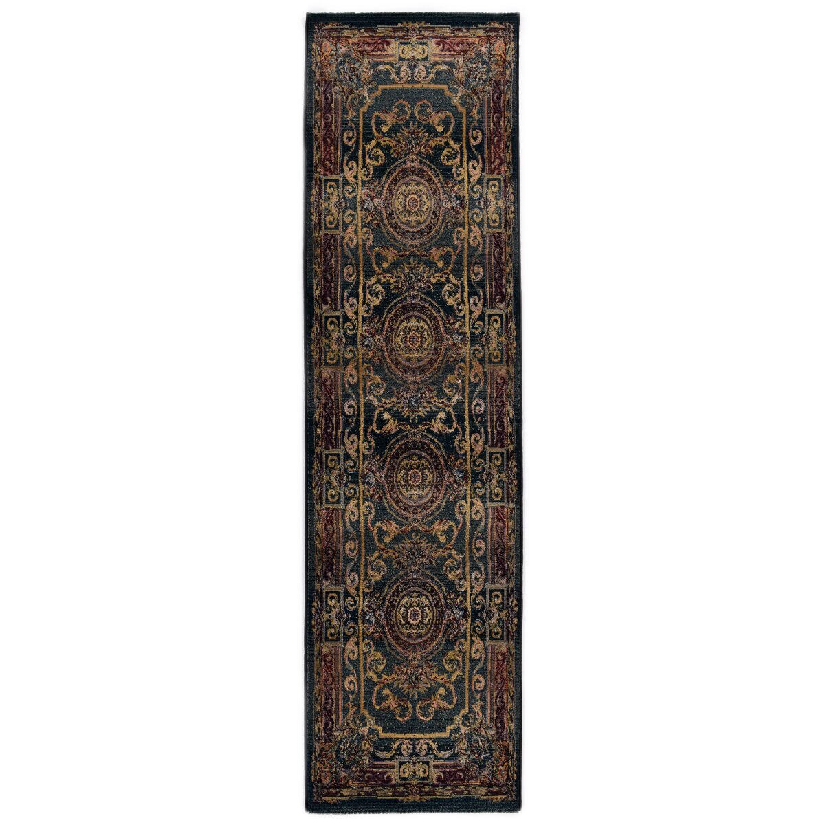 Covor Decorino Oriental, polipropilena, verde, 68x235 cm, C121-102743