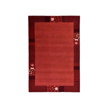 Covor Decorino Geometric, lana, rosu, 90x160 cm, C69-1023822 Covor Decorino Geometric, lana, rosu, 90x160 cm, C69-1023822