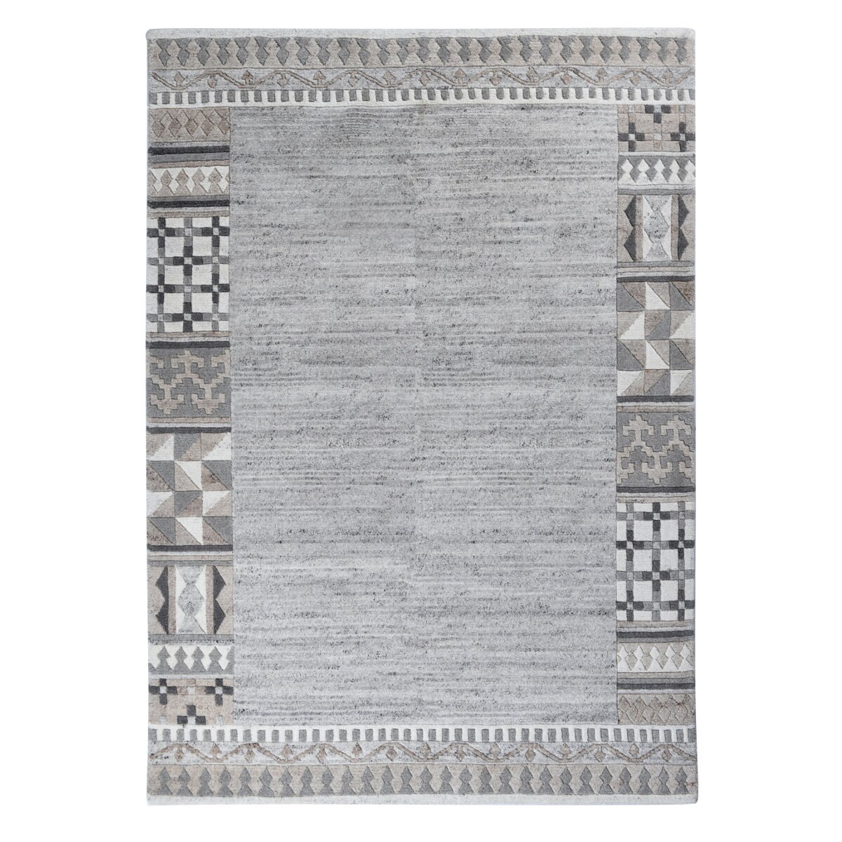 Covor Decorino Geometric, lana, gri, 60x90 cm, C50-108605