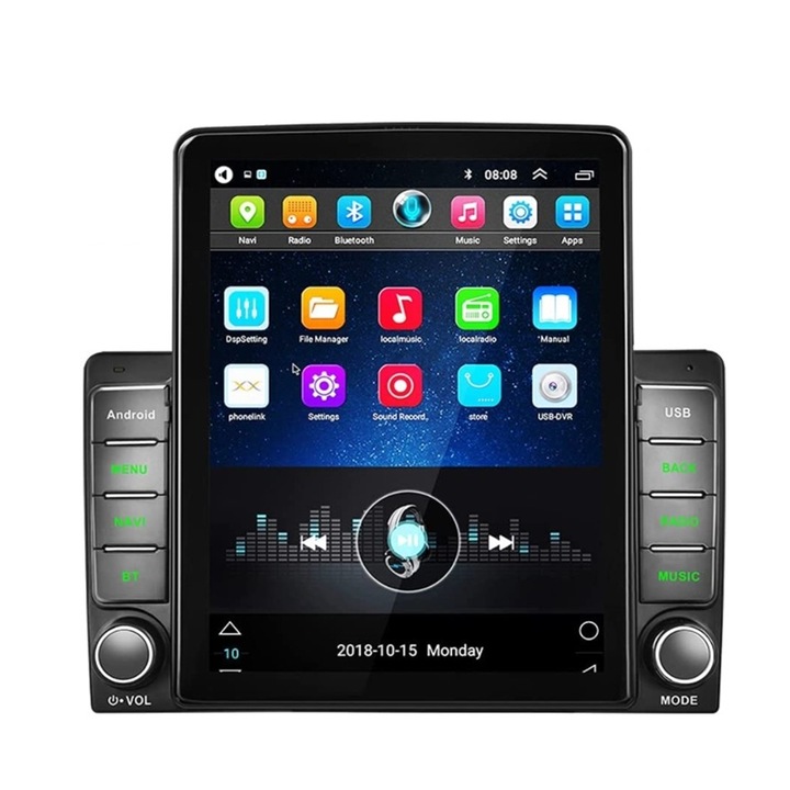 Автомобилен 2 Din мултимедиен плейър Android Wifi GPS с 9,5 инчов сензорен екран