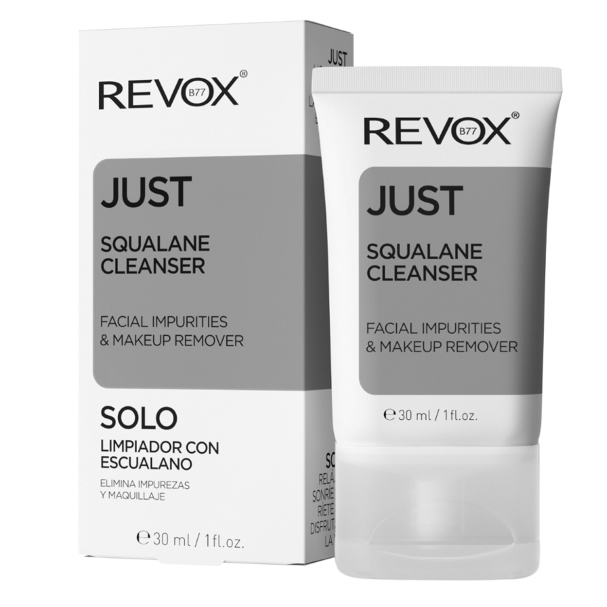 Demachiant Revox Just squalane cleanser, 30 ml