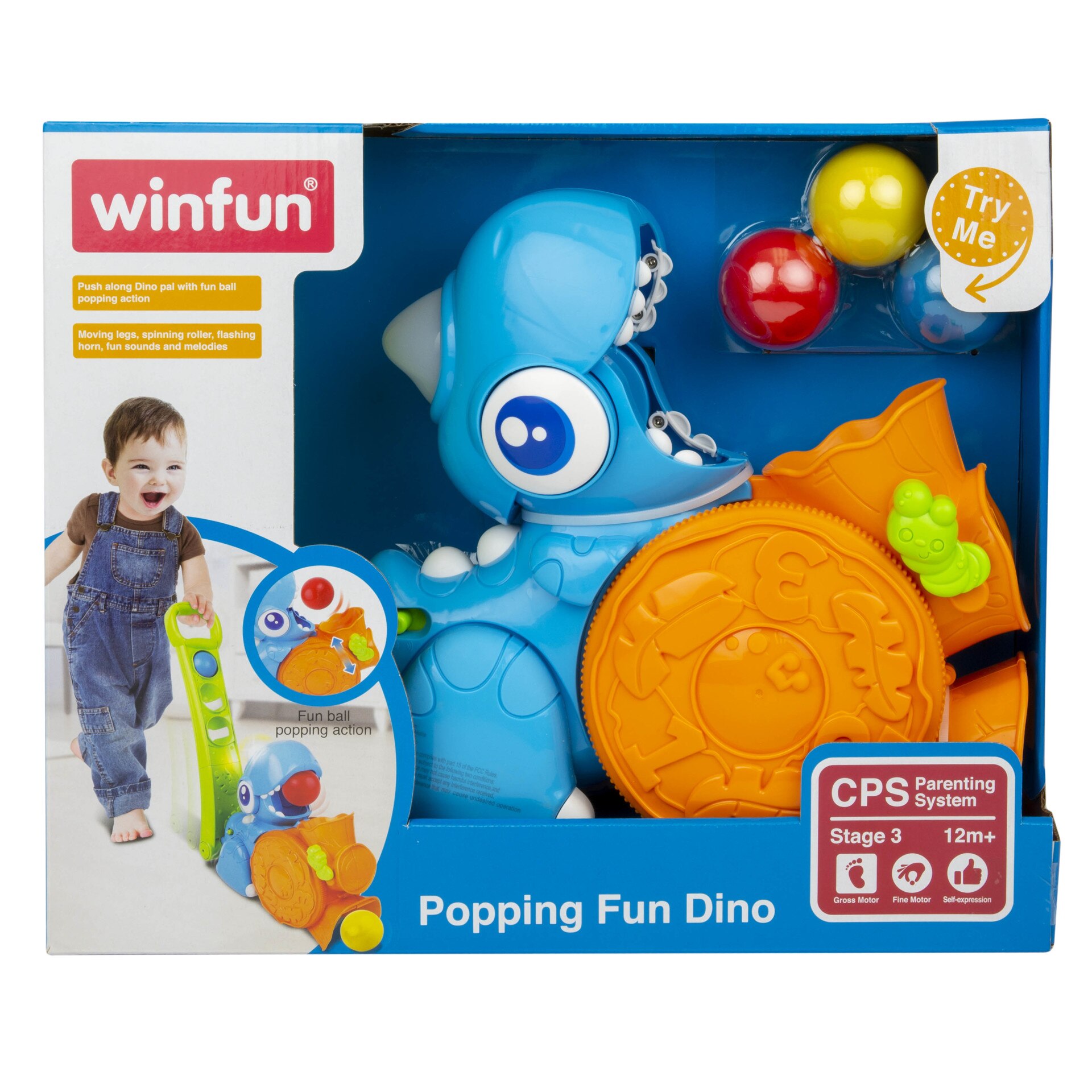 Jucarie Dino de impins, Winfun, 0673