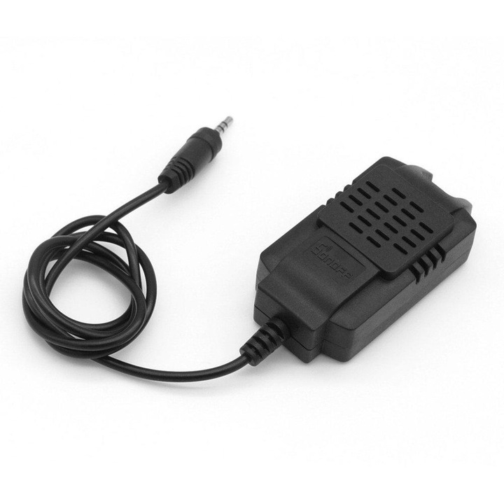 Senzor de temperatura si umiditate, Sonoff, Negru