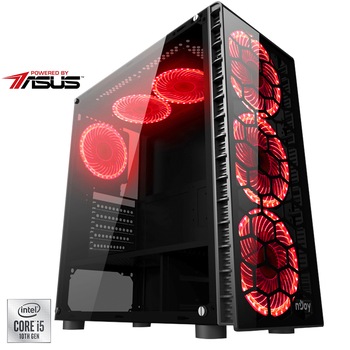 Sistem Desktop PC Gaming Serioux Powered by ASUS cu procesor Intel® Core™ i5-10400F pana la 4.30GHz, 8GB DDR4, 512GB SSD, GeForce® GT 1030 2GB GDDR5, No OS Sistem Desktop PC Gaming Serioux Powered by ASUS cu procesor Intel® Core™ i5-10400F pana la 4.30GHz, 8GB DDR4, 512GB SSD, GeForce® GT 1030 2GB GDDR5, No OS