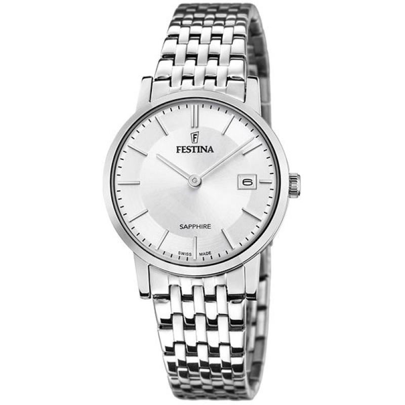 Ceas de dama Festina Swiss Made, Argintiu