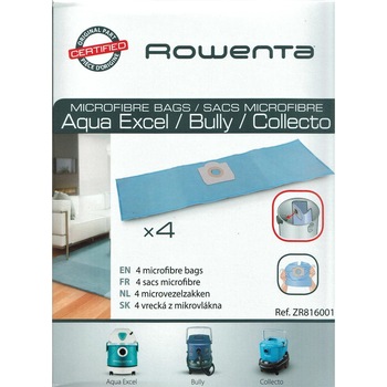 Set 4 saci microfibra Rowenta pentru aspiratoare seria Aqua Excel, Bully, Collecto Set 4 saci microfibra Rowenta pentru aspiratoare seria Aqua Excel, Bully, Collecto