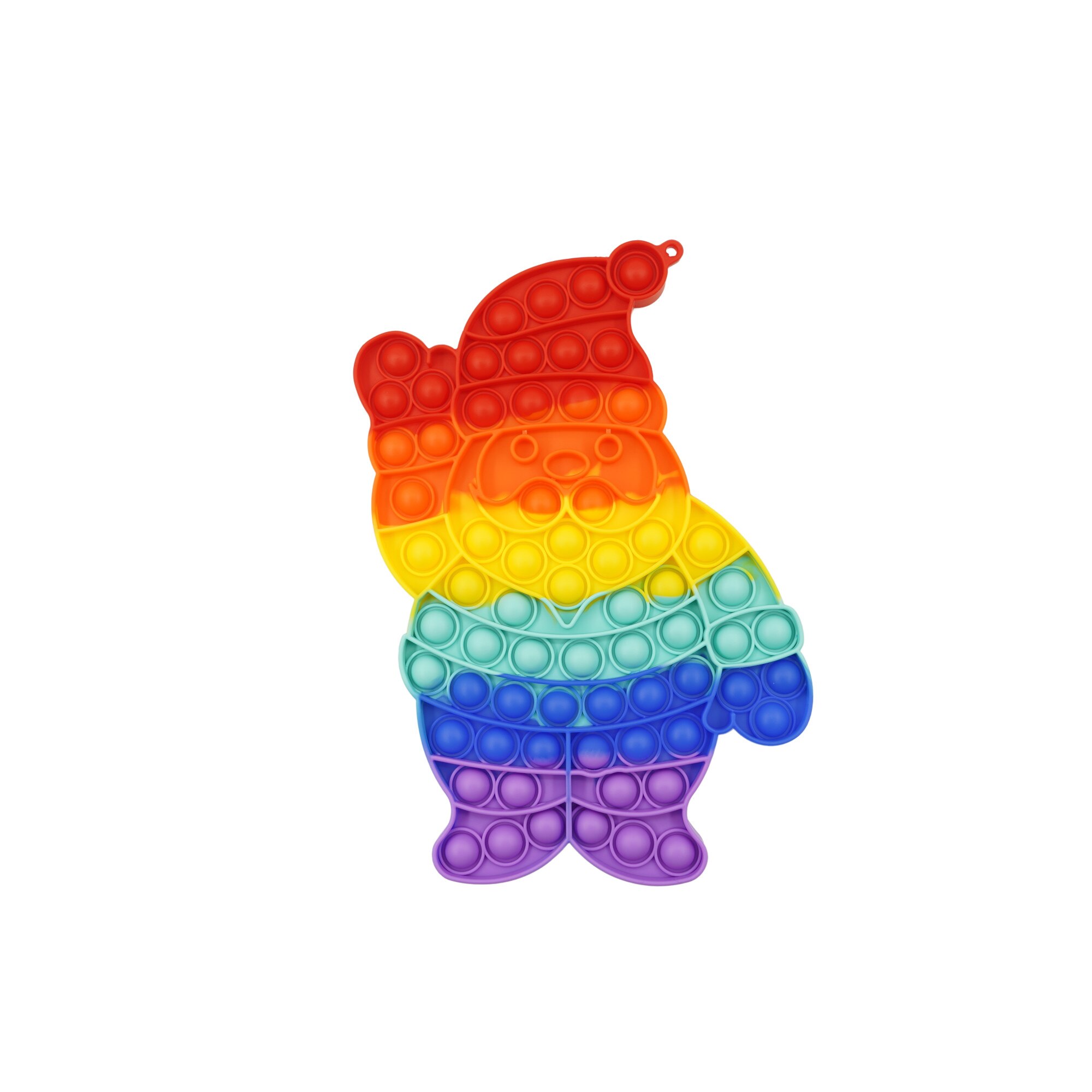 Jucarie antistres din silicon, Flippy, Pop It Now and Flip It, Mos Craciun, Curcubeu