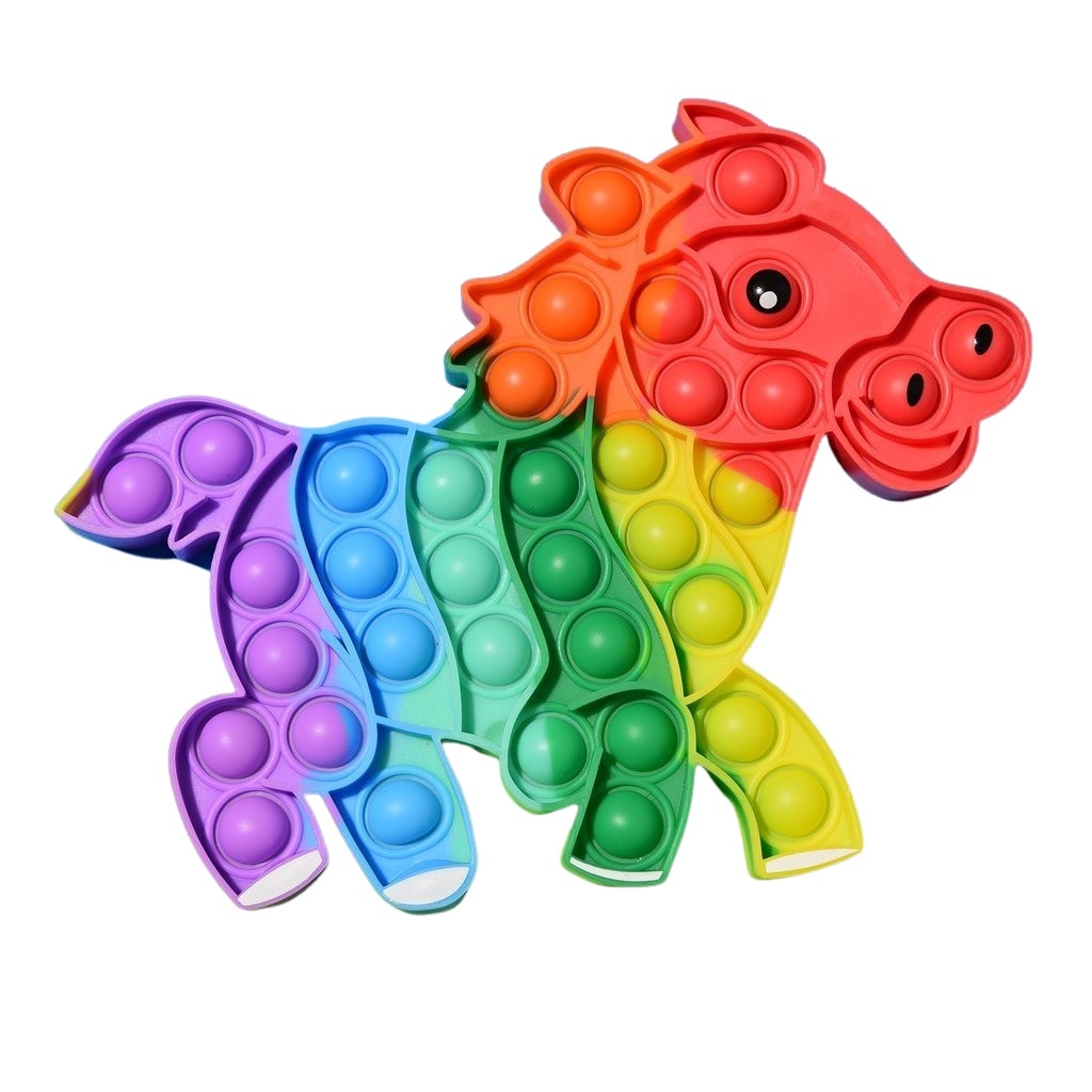 Jucarie antistres din silicon, Flippy, Pop It Now and Flip It, Ponei, Multicolor